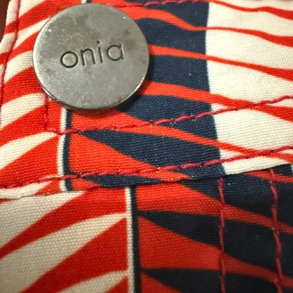 Onia Vibrant Red Patterned swim Short